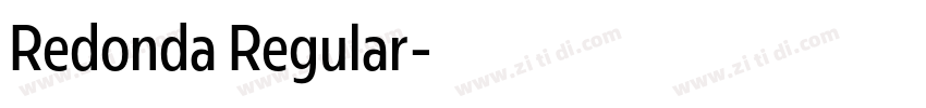 Redonda Regular字体转换